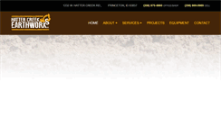 Desktop Screenshot of hattercreekearthworks.com